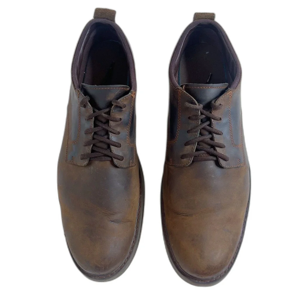 Timberland Squall Canyon Waterproof Brown Leather Oxfords Casual Men's Size 15